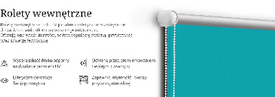 Estor enrollable en color turquesa