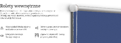 Modern roller blind en color azul marino