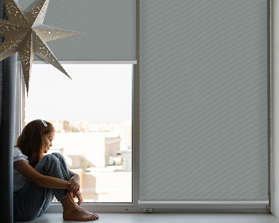 Modern roller blind en color gris