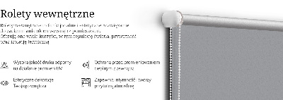 Modern roller blind en color gris
