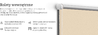 Modern roller blind en color beige