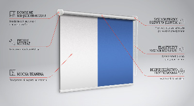 Modern roller blind en color azul