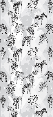 Estor enrollable con estampado de animales grises