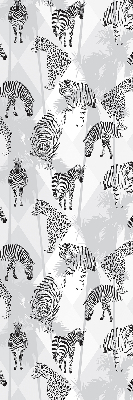 Estor enrollable con estampado de animales grises