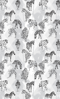 Estor enrollable con estampado de animales grises