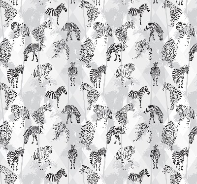 Estor enrollable con estampado de animales grises
