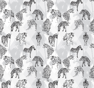 Estor enrollable con estampado de animales grises