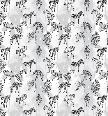Estor enrollable con estampado de animales grises