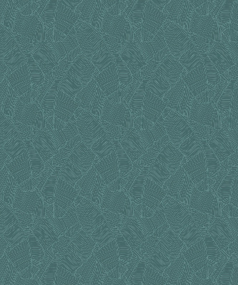 Modern roller blind con estampado de hojas de palmera en color verde