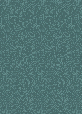 Modern roller blind con estampado de hojas de palmera en color verde