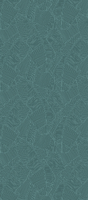 Modern roller blind con estampado de hojas de palmera en color verde