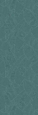 Modern roller blind con estampado de hojas de palmera en color verde