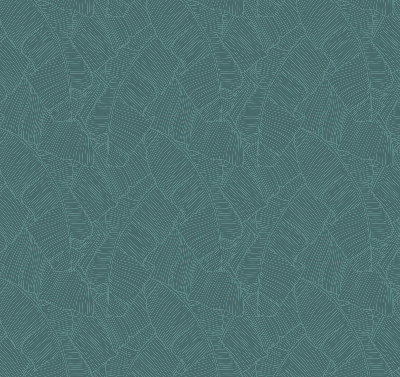 Modern roller blind con estampado de hojas de palmera en color verde