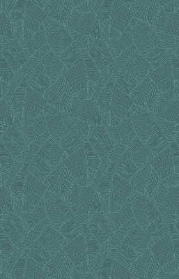 Modern roller blind con estampado de hojas de palmera en color verde
