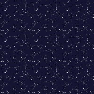 Estor enrollable para ventana con estampado de constelación de estrellas