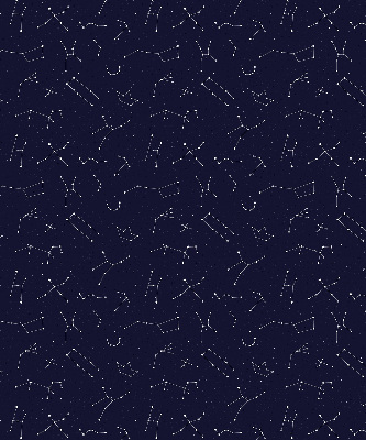 Estor enrollable para ventana con estampado de constelación de estrellas