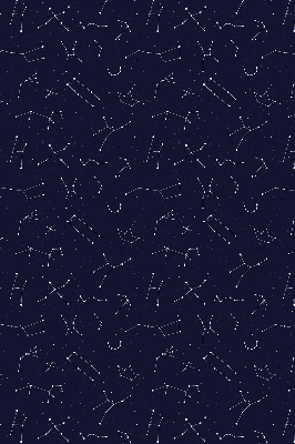 Estor enrollable para ventana con estampado de constelación de estrellas