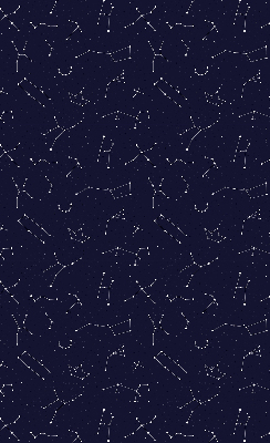 Estor enrollable para ventana con estampado de constelación de estrellas
