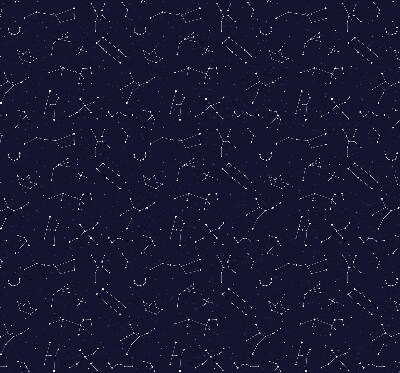 Estor enrollable para ventana con estampado de constelación de estrellas