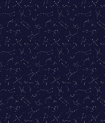 Estor enrollable para ventana con estampado de constelación de estrellas