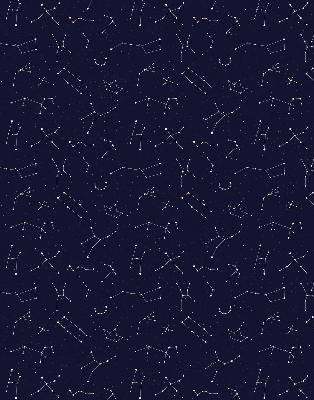 Estor enrollable para ventana con estampado de constelación de estrellas