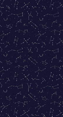 Estor enrollable para ventana con estampado de constelación de estrellas