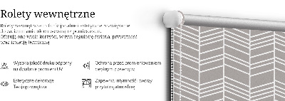 Estor enrollable con estampado de abetos blancos