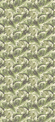 Estor enrollable con estampado de hojas y flores