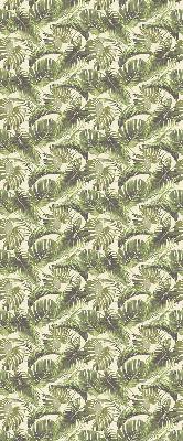 Estor enrollable con estampado de hojas y flores