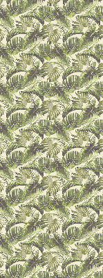 Estor enrollable con estampado de hojas y flores