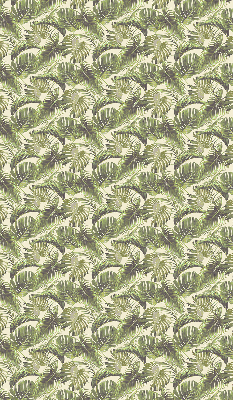 Estor enrollable con estampado de hojas y flores