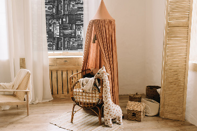Modern roller blind con altavoces y radio integrados