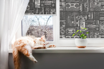 Modern roller blind con altavoces y radio integrados