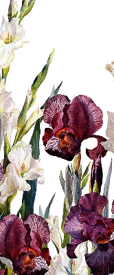 Estor enrollable para ventana con un diseño de pequeñas flores