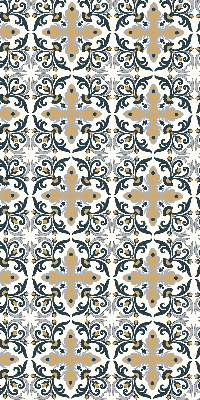 Estor enrollable con estampado de azulejo marroquí