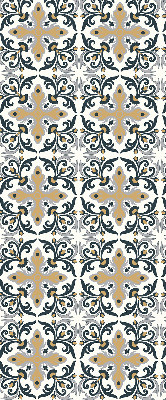 Estor enrollable con estampado de azulejo marroquí