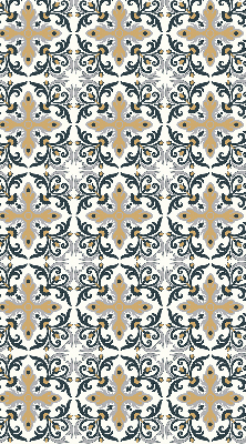 Estor enrollable con estampado de azulejo marroquí