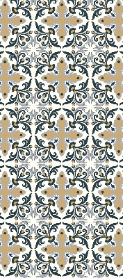 Estor enrollable con estampado de azulejo marroquí