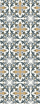 Estor enrollable con estampado de azulejo marroquí