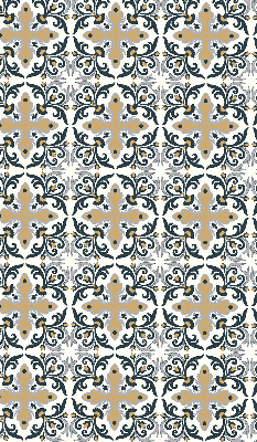 Estor enrollable con estampado de azulejo marroquí