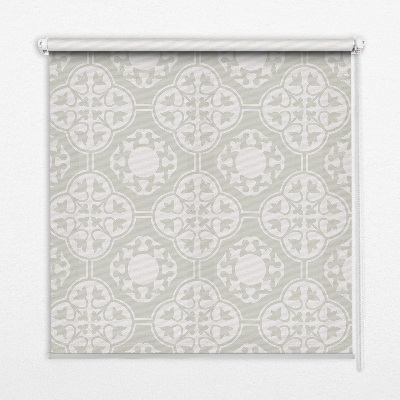 Modern roller blind con diseño de azulejo marroquí