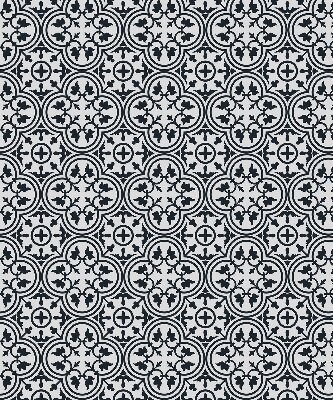 Estor enrollable con estampado de azulejo portugués