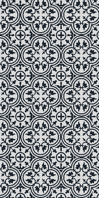 Estor enrollable con estampado de azulejo portugués