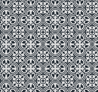 Estor enrollable con estampado de azulejo portugués