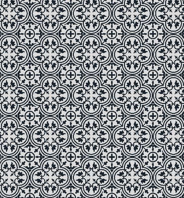 Estor enrollable con estampado de azulejo portugués