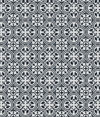 Estor enrollable con estampado de azulejo portugués