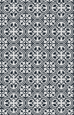 Estor enrollable con estampado de azulejo portugués