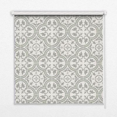 Modern roller blind con estampado de azulejo portugués
