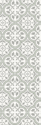Modern roller blind con estampado de azulejo portugués