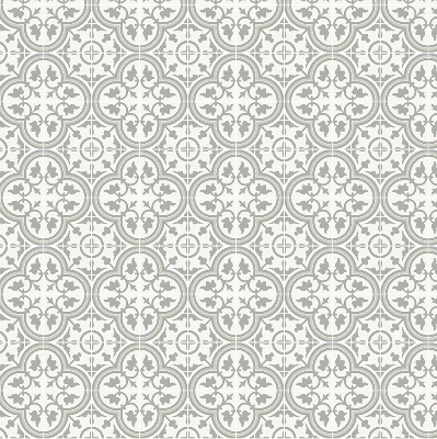 Modern roller blind con estampado de azulejo portugués